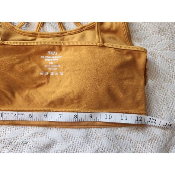 Zenana gold athletic bra, bralette - Picture 5 of 6
